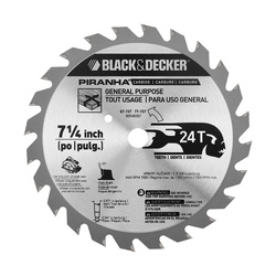 Black+Decker® Piranha® 67-737 Conventional Circular Saw Blade, 7-1