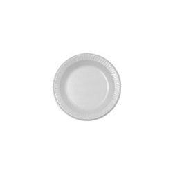 Dart 10PWQR Quiet Classic 10 1/4 White Laminated Round Foam Plate