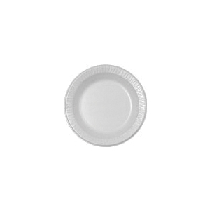 Dart 10PWQR Quiet Classic 10 1/4 White Laminated Round Foam Plate