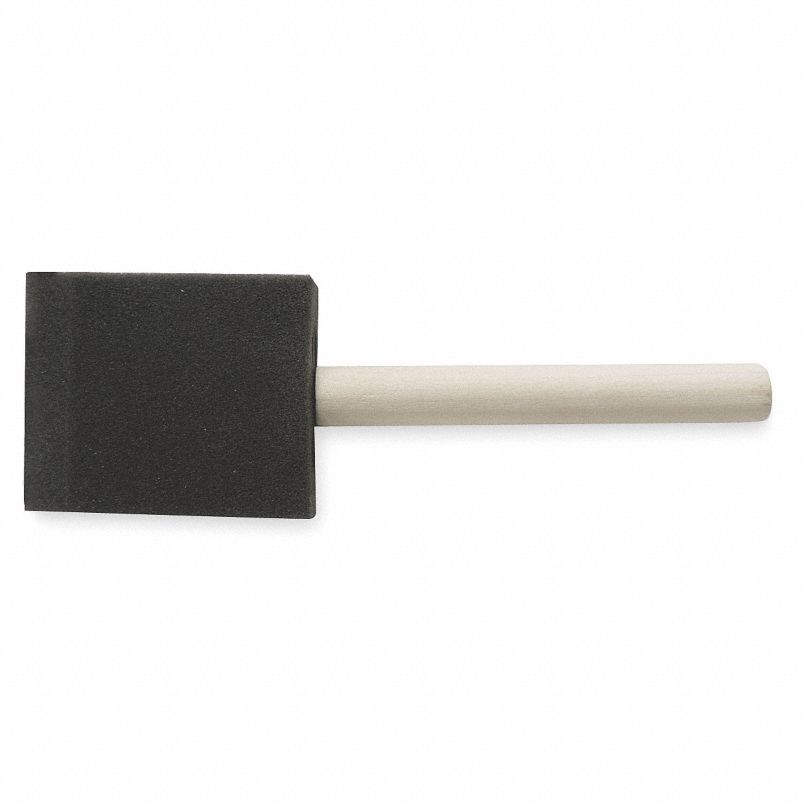 Premier® 10420 Foam Brush, 2 in, Polyurethane, Sanded Round Handle