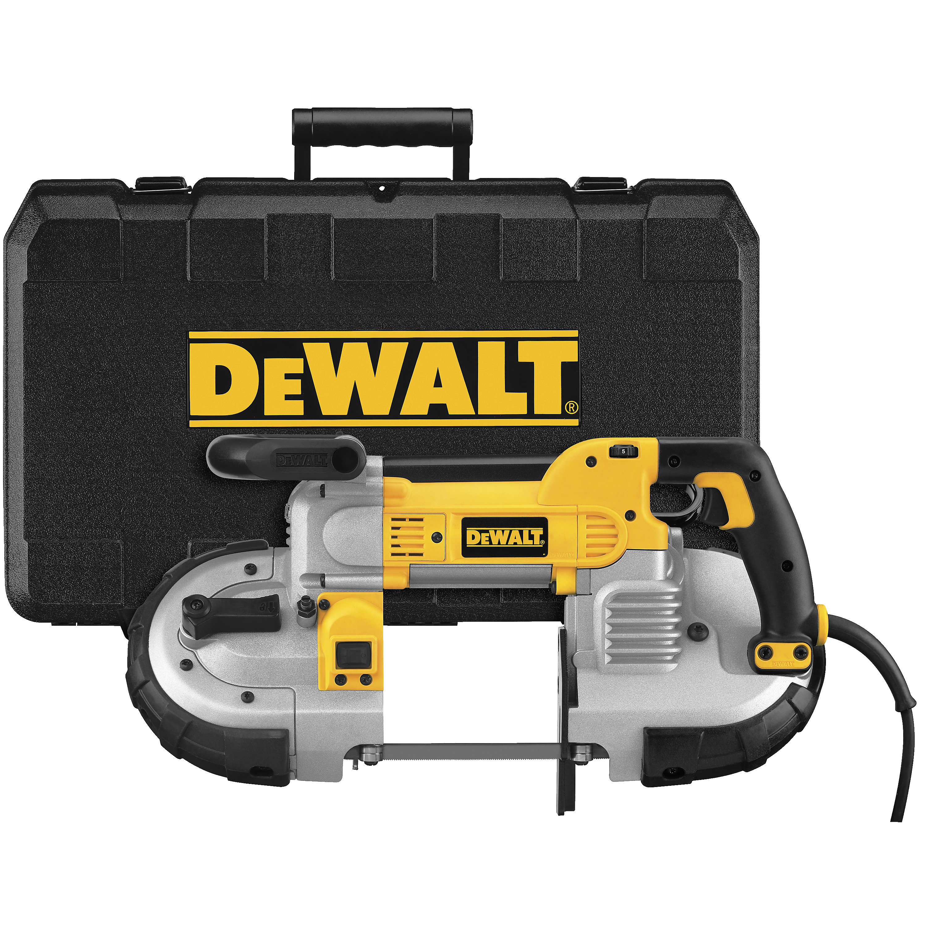 DeWALT® DWM120K Deep Cut Heavy Duty Portable Band Saw Kit, 5 in