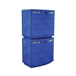Justrite 24180 Corrosive Safety Cabinet,Polyethylene G3957585, Blue