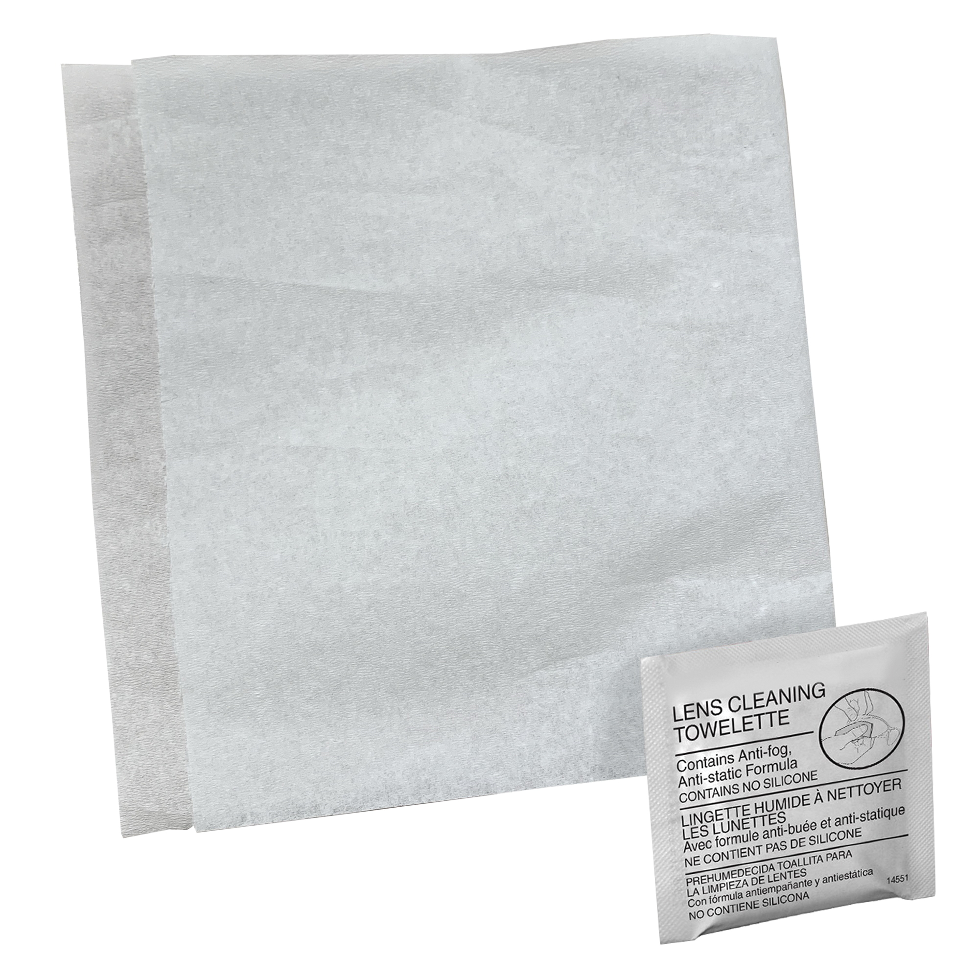 KleenGuard™ 14551 Pre-Moistened Lens Cleaning Towelette, 100 Tissue,  Corrugated, For Use With Eyewear Lens