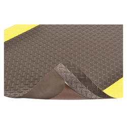 Notrax Cushion Trax 3' x 5' Black Anti-Fatigue Mat 479S0035BL - 9/16 Thick