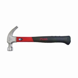 Plumb 20-oz Polished Face Steel Head Fiberglass Claw Hammer Plumb 20-oz Polished Face Steel Head Fiberglass Claw Hammer