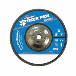 Tiger Paw™ 51146 High Performance Coated Abrasive Flap Disc, 7 in